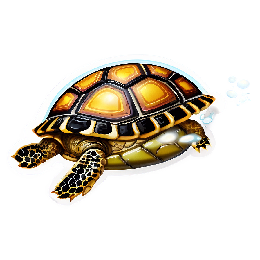 Baby Turtle With Bubble Png Oxl