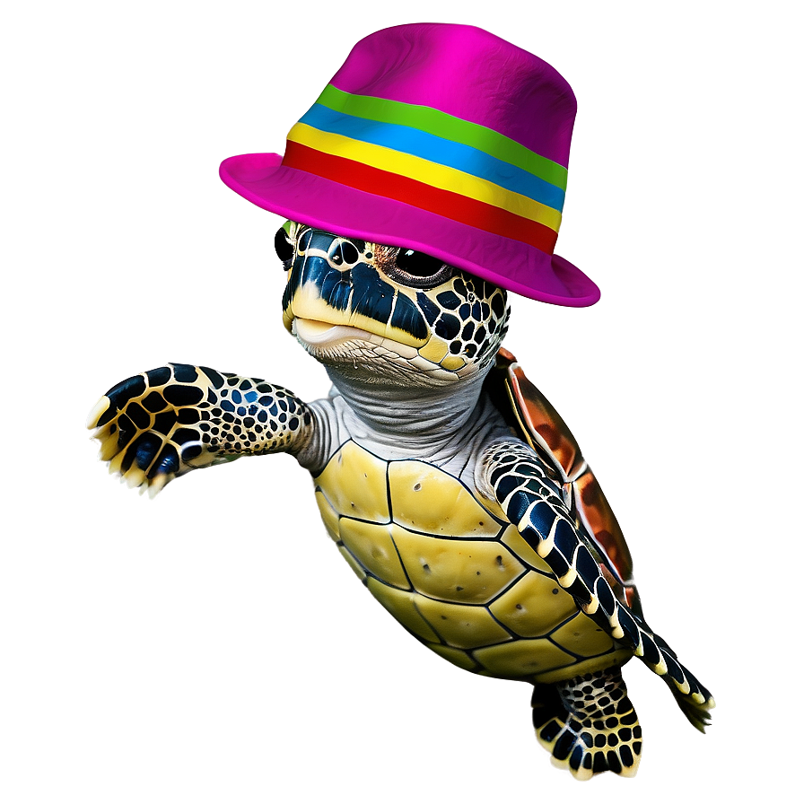 Baby Turtle With Hat Png 78