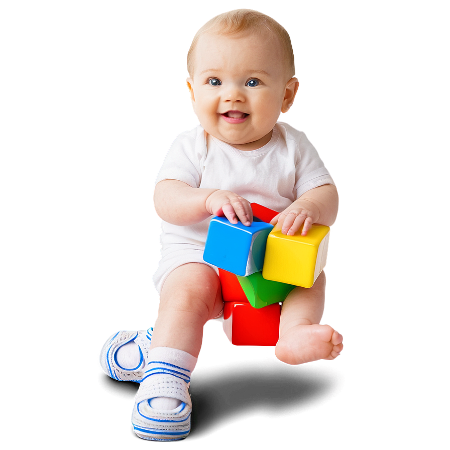 Baby With Blocks Png 05032024