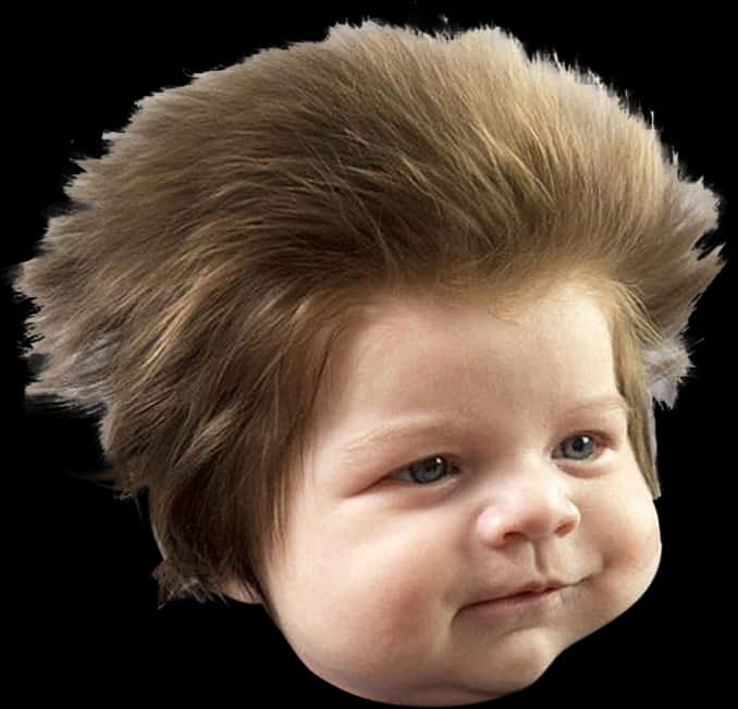 Baby With Stylish Hairdo