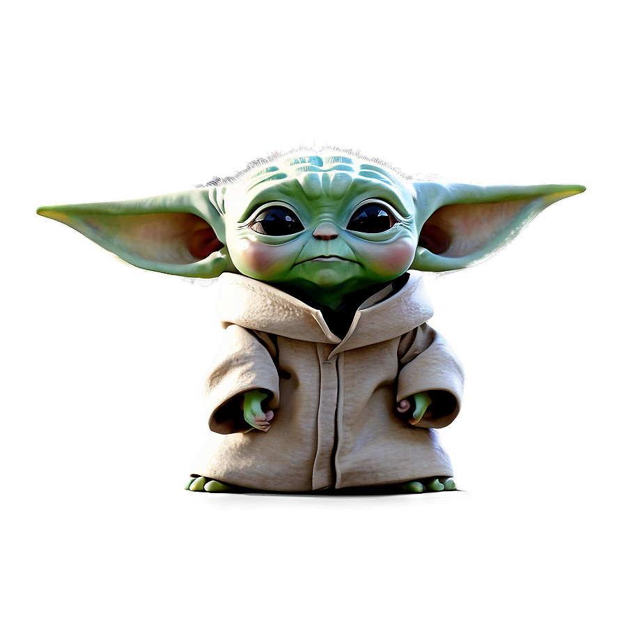 Baby Yoda Animated Style Png 91