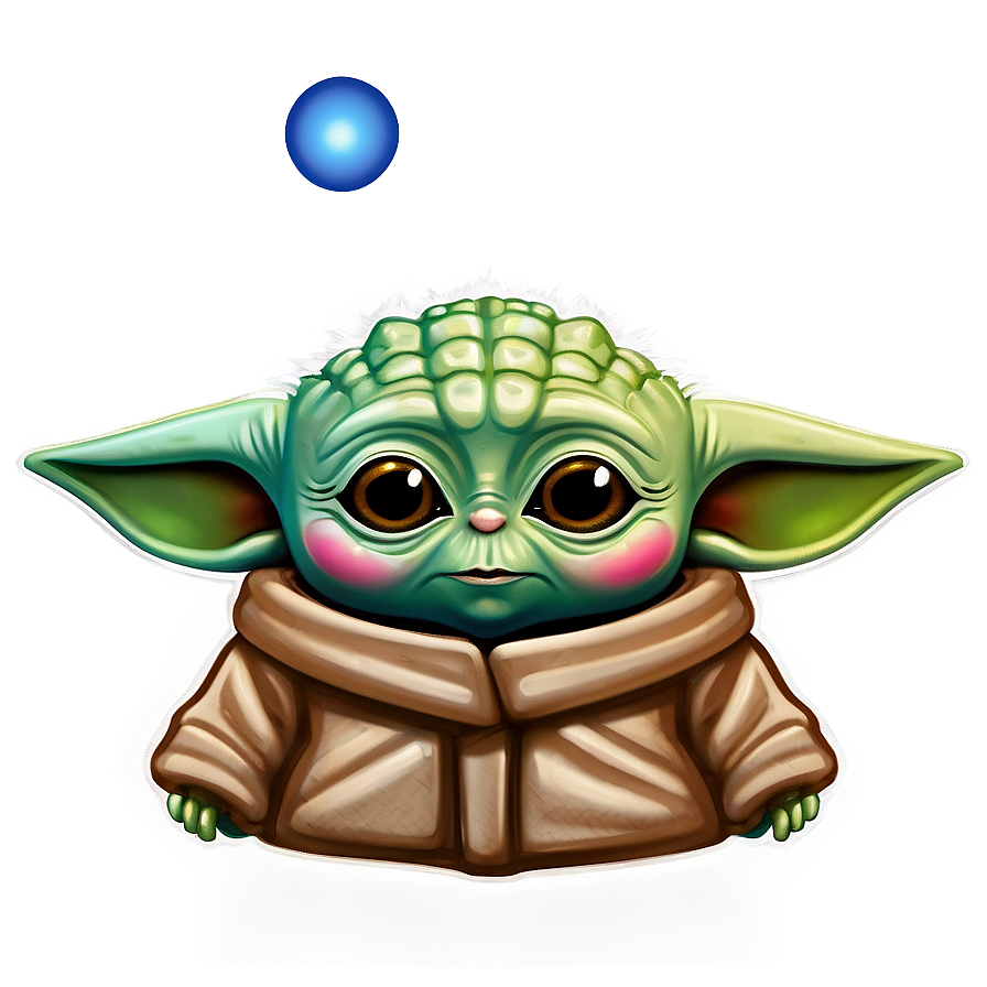 Baby Yoda Cartoon Emoji Png Lys