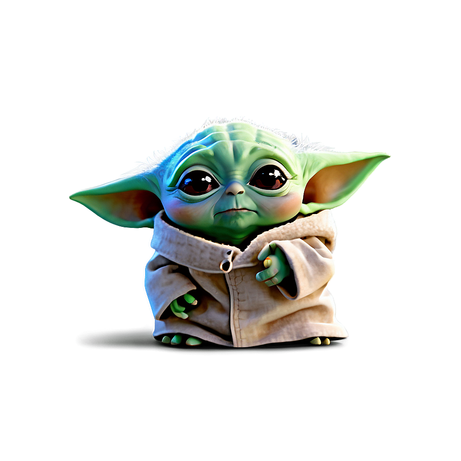 Baby Yoda Cartoon Phone Wallpaper Png Mih