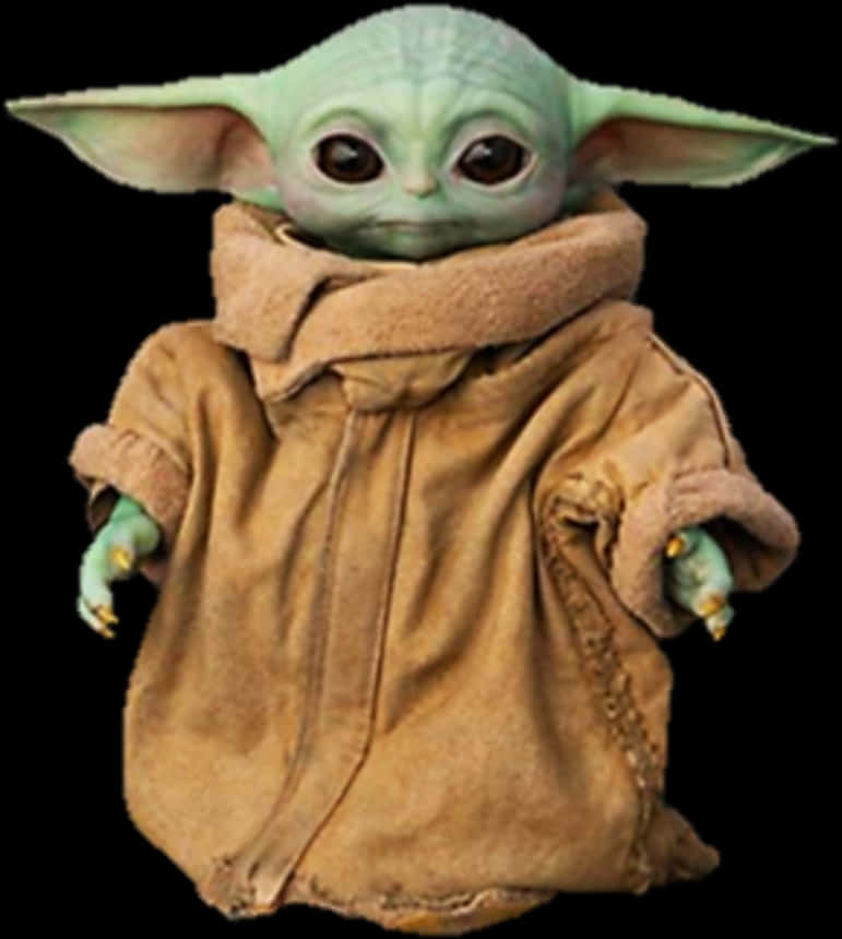 Baby Yoda Character Portrait