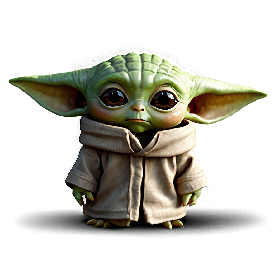 Baby Yoda Cute Cartoon Eyes Png 06252024