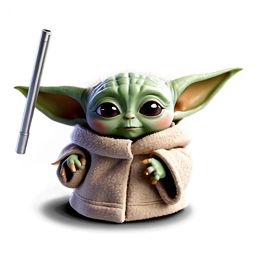 Baby Yoda Cute Pose Cartoon Png 06252024