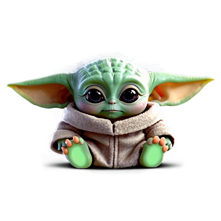 Baby Yoda Cute Pose Png 05062024