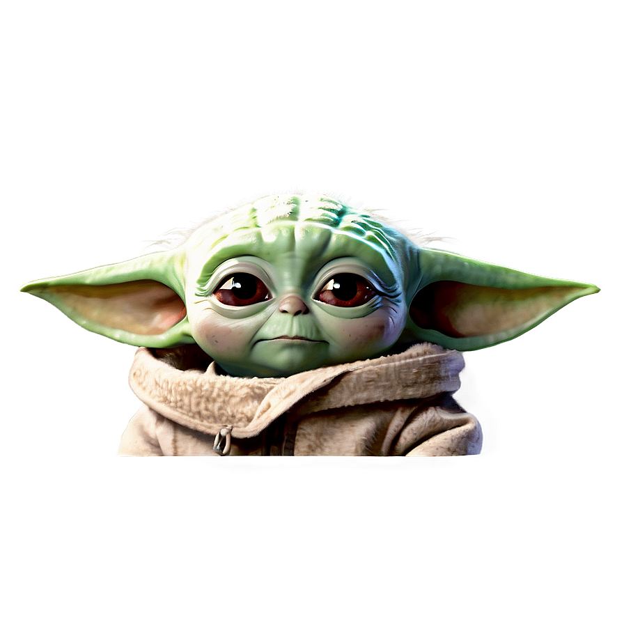 Baby Yoda Ears Up Png 05062024