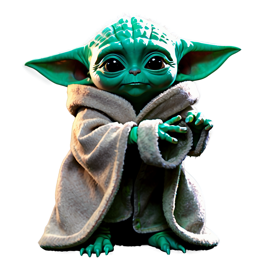 Baby Yoda Looking Up Png Qth1