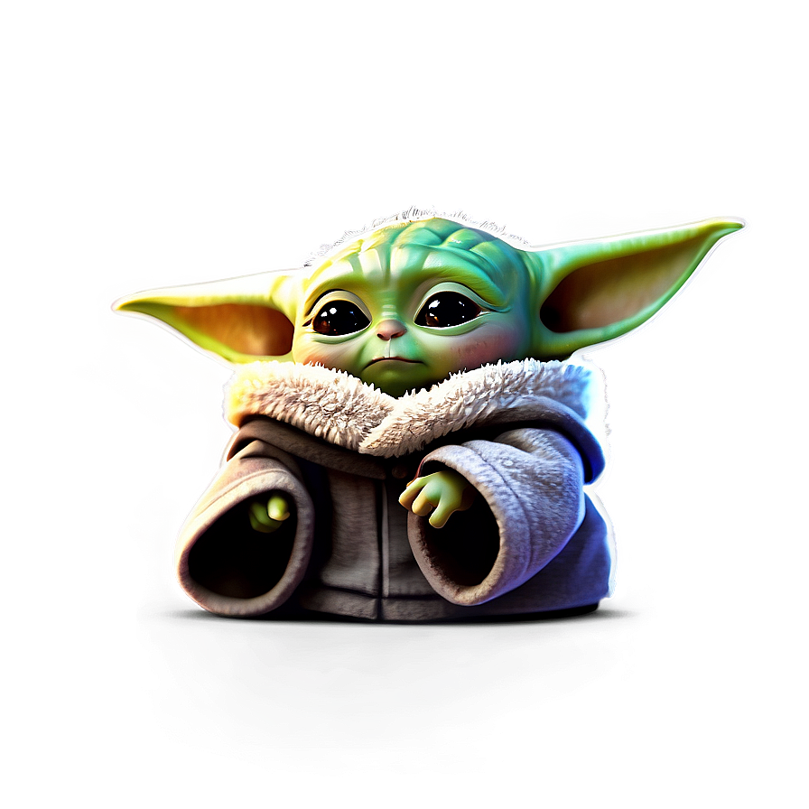 Baby Yoda Mandalorian Cartoon Png 06252024