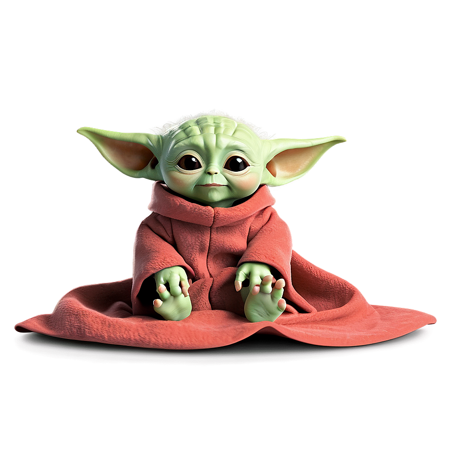 Baby Yoda With Blanket Png 32