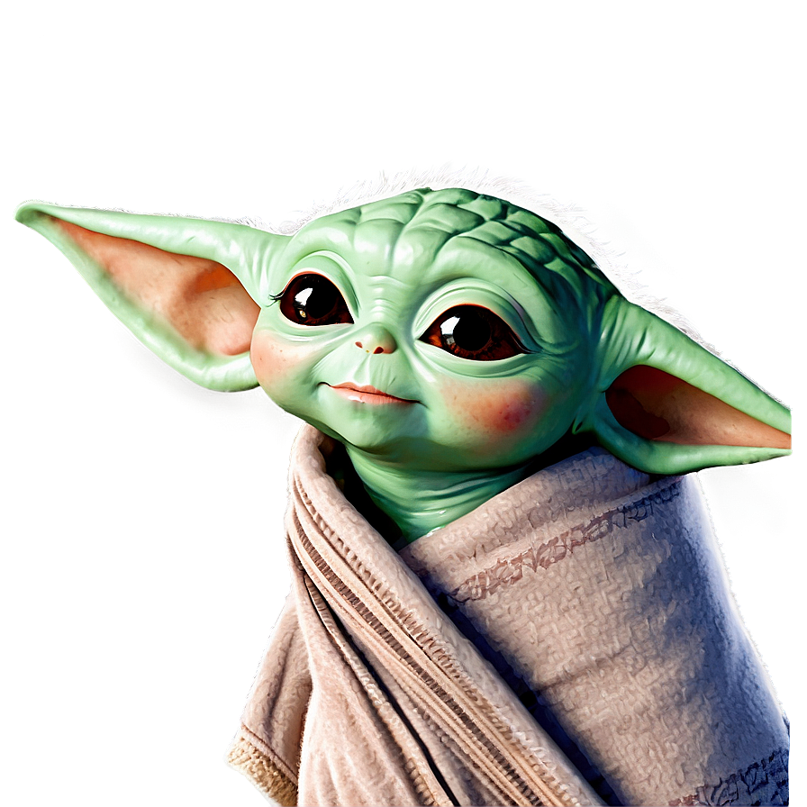 Baby Yoda With Blanket Png 52