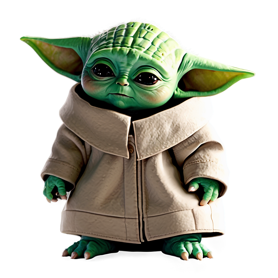 Baby Yoda With Hat Png 80
