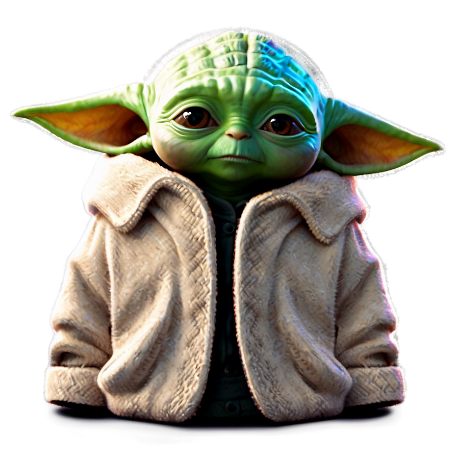 Baby Yoda With Hat Png Dim