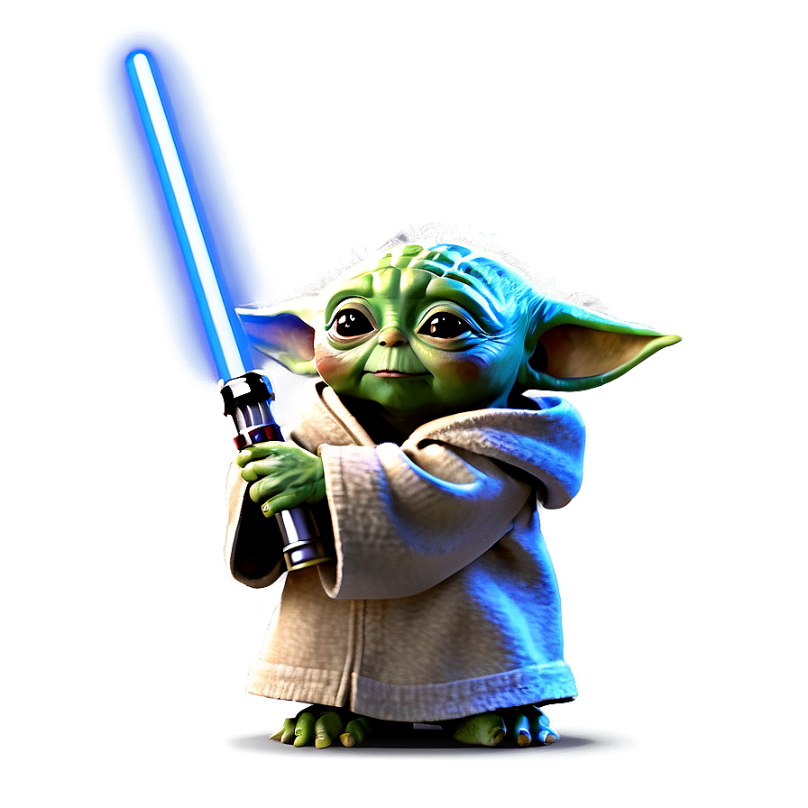 Baby Yoda With Lightsaber Png Iuy