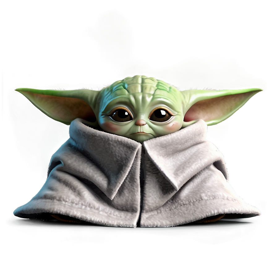 Baby Yoda With Mandalorian Helmet Png Hop