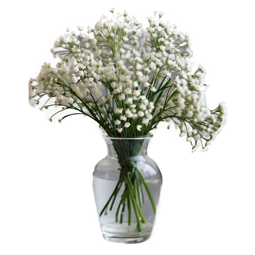 Babys Breath In Vase Png Urh20