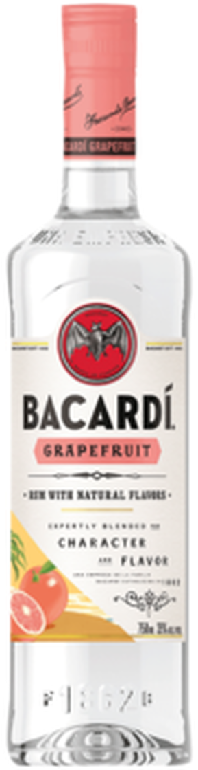 Bacardi Grapefruit Flavored Rum Bottle