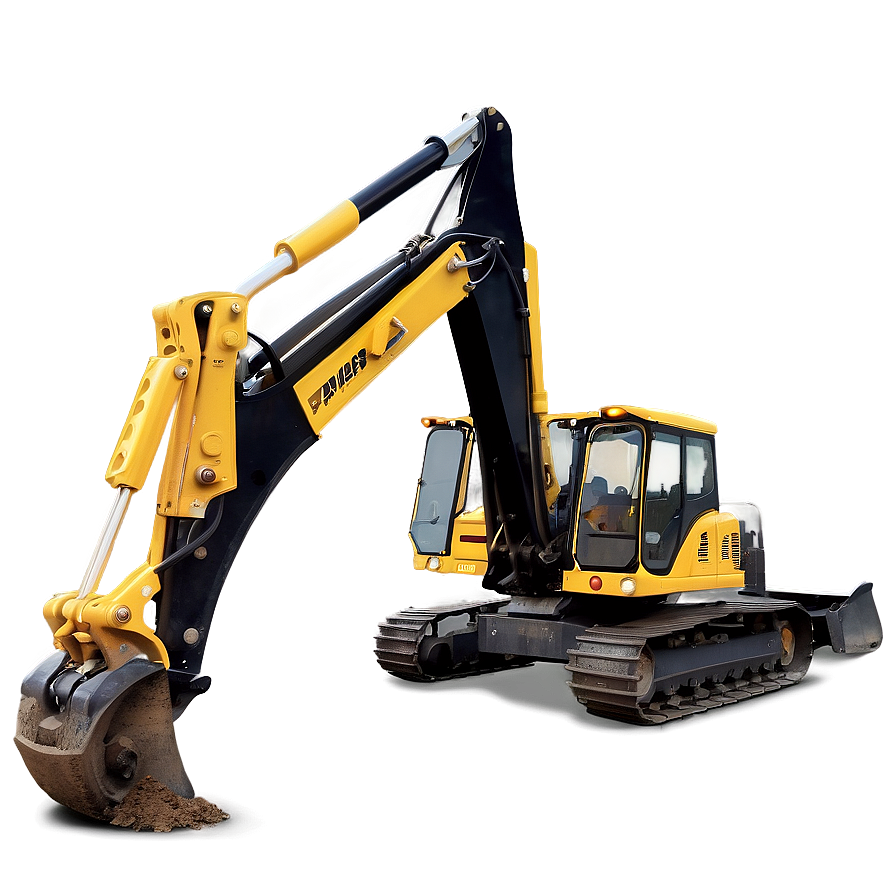 Backhoe Digging Machine Png 8