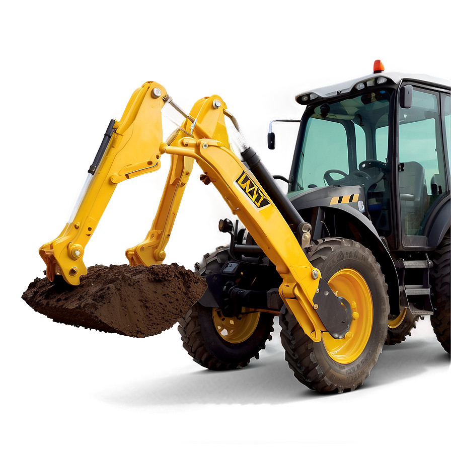 Backhoe For Trench Digging Png Clx