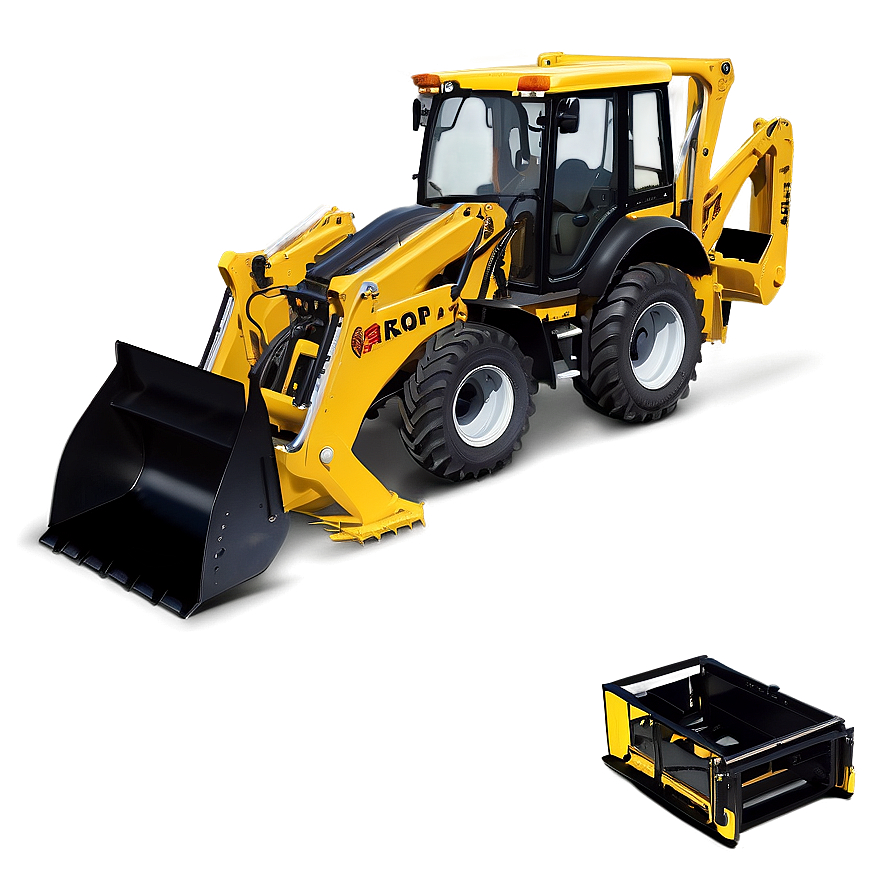 Backhoe Loader Side View Png 06272024