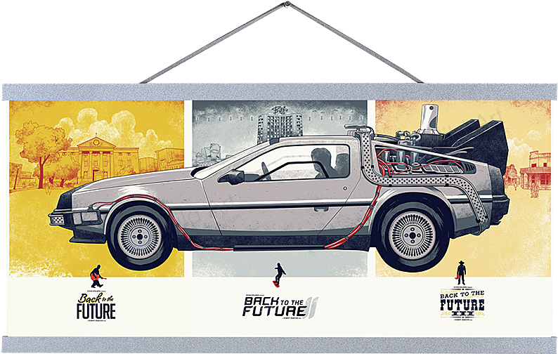 Backtothe Future De Lorean Art