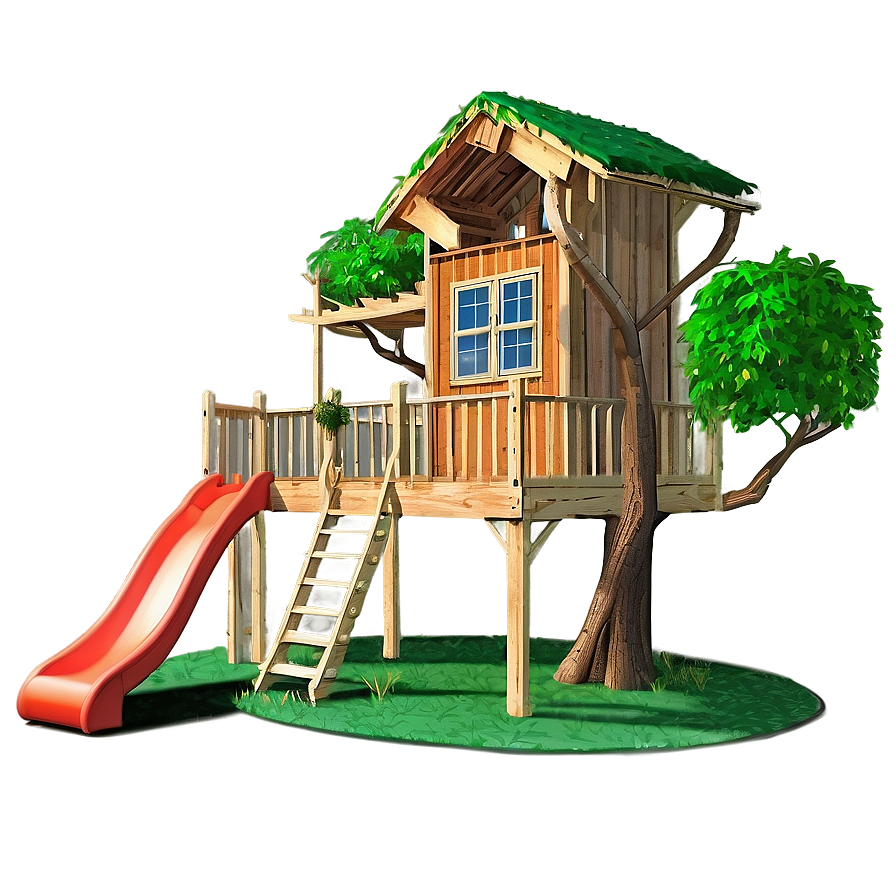 Backyard Treehouse Blueprints Png Qvr