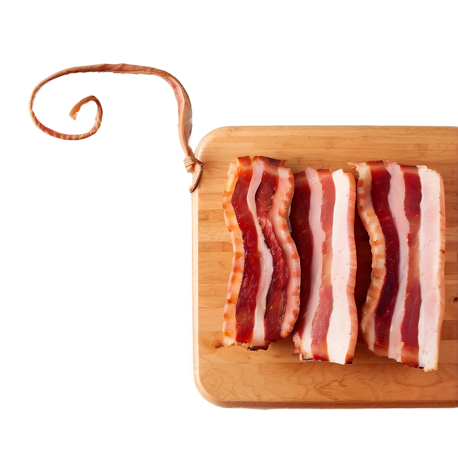 Bacon On Cutting Board Png Ifi58