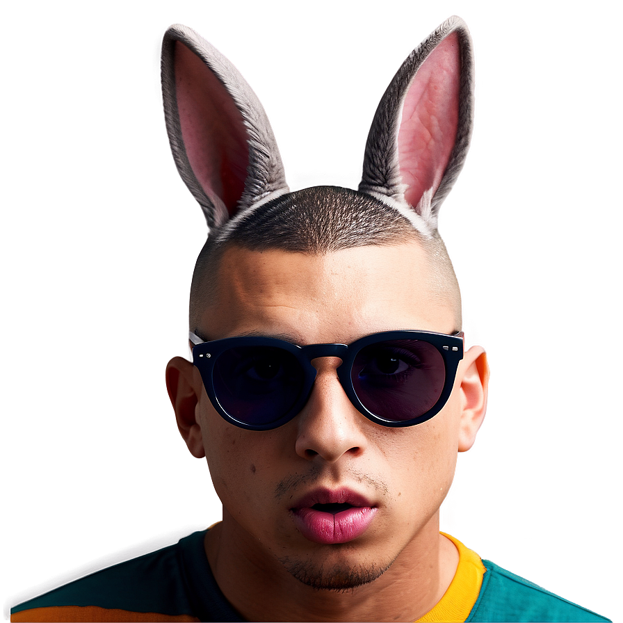 Bad Bunny Face Stickers Png 06272024