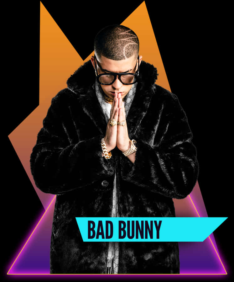 Bad Bunny Praying Pose