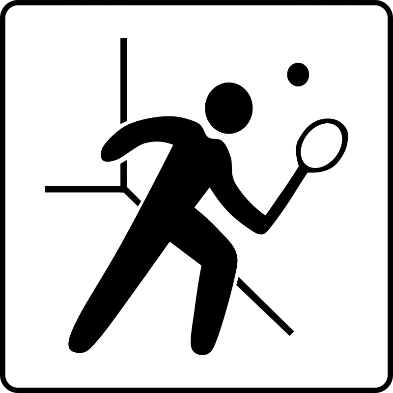 Badminton Player Silhouette