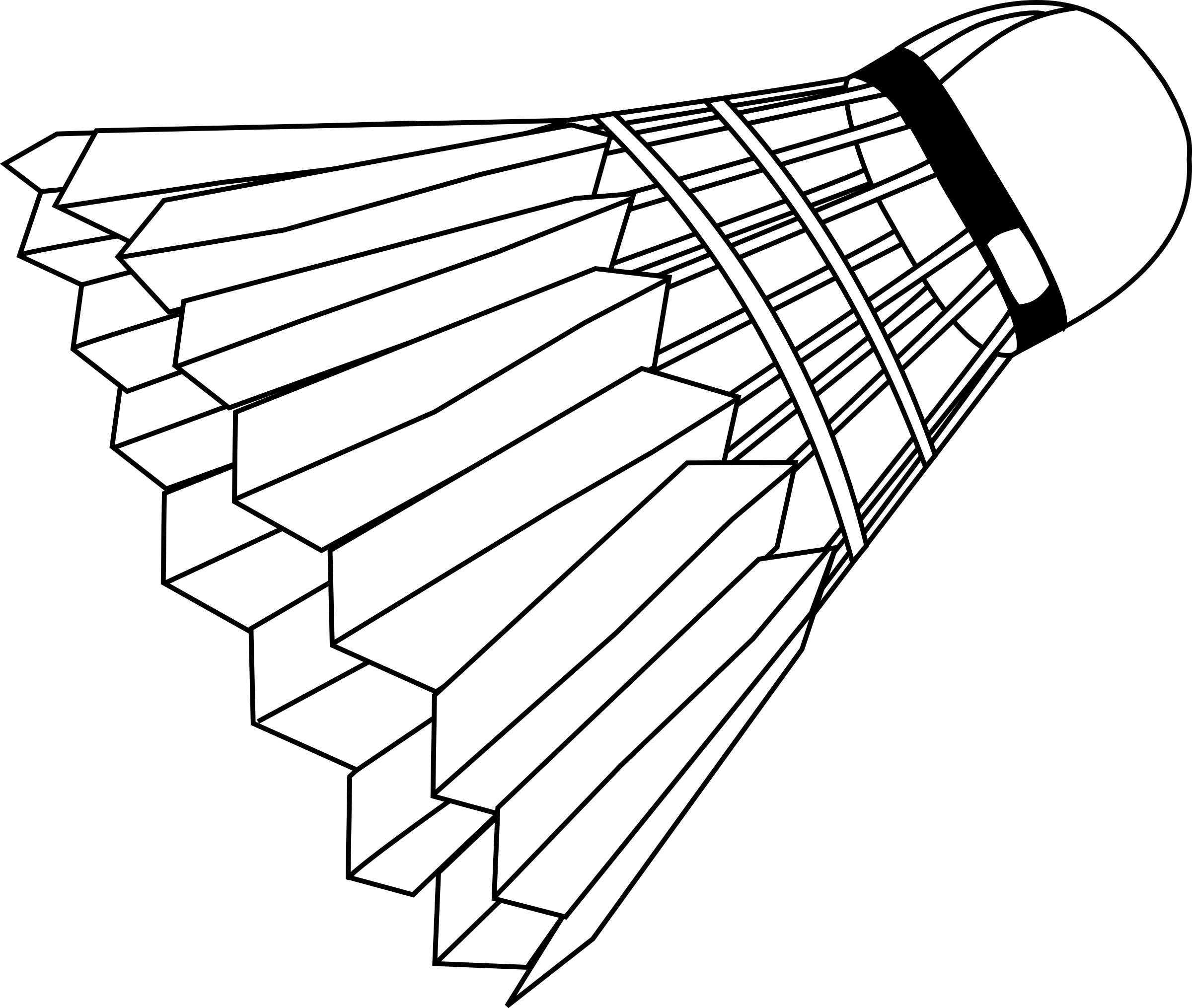 Badminton Shuttlecock Vector Illustration