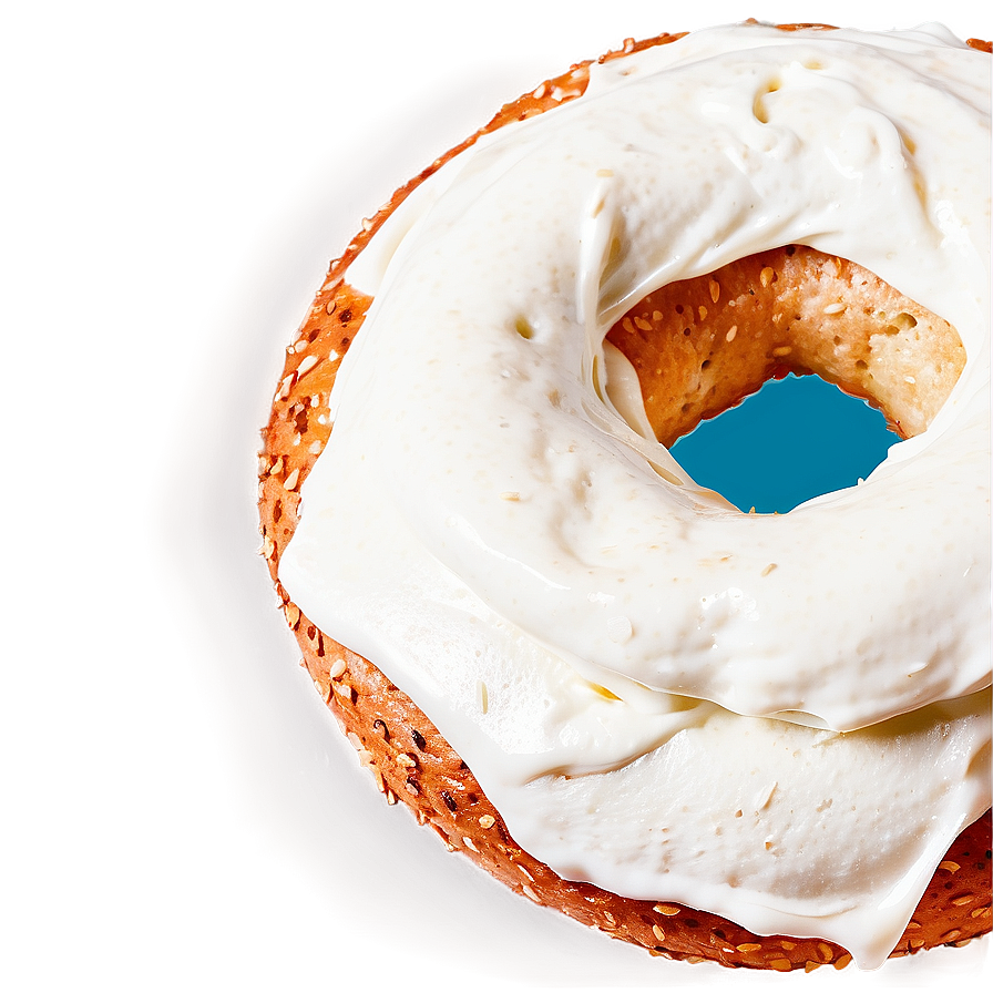 Bagel With Cream Cheese Png Lav