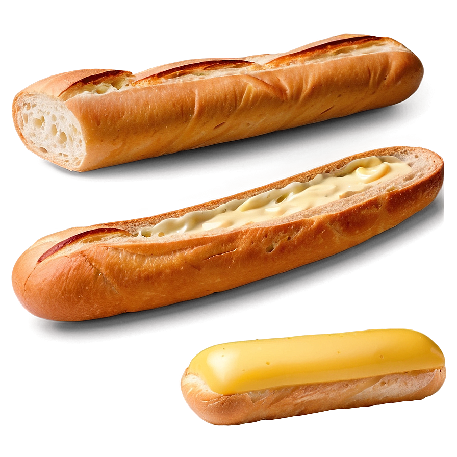 Baguette With Butter Png 05252024