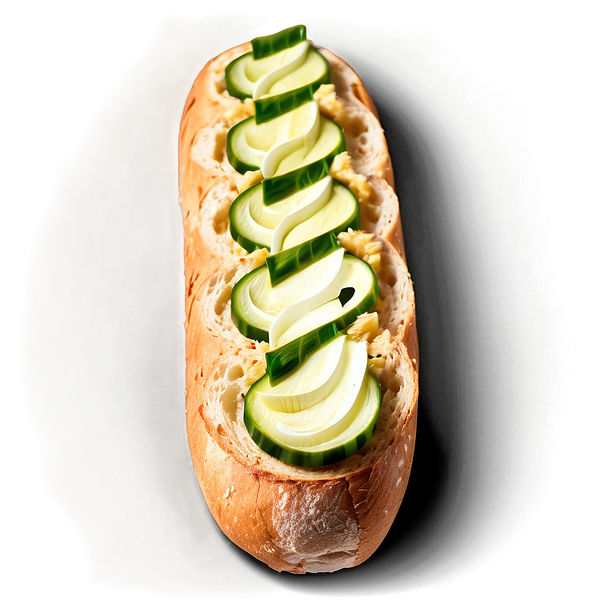 Baguette With Garlic Spread Png Mbf15
