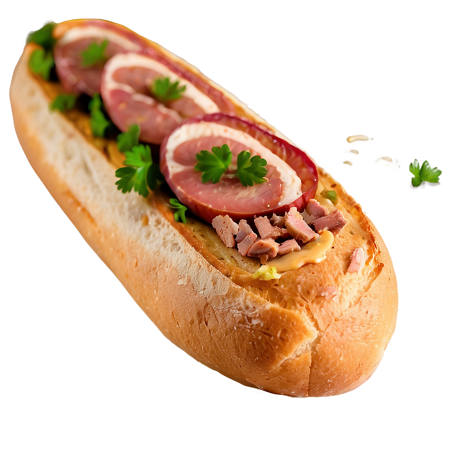 Baguette With Meat Png 05252024