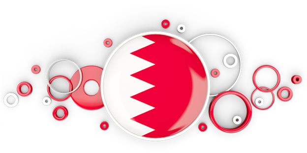 Bahrain Flag Abstract Art