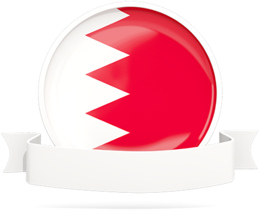 Bahrain Flag Button Graphic