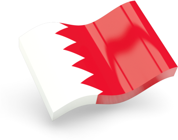 Bahrain Flag Waving Graphic