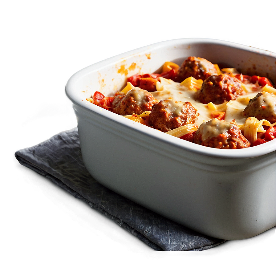 Baked Meatball Pasta Casserole