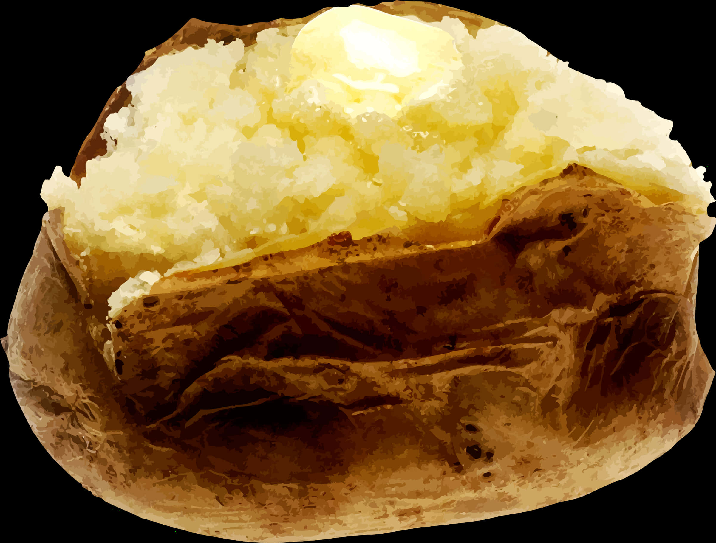 Baked Potatowith Butter