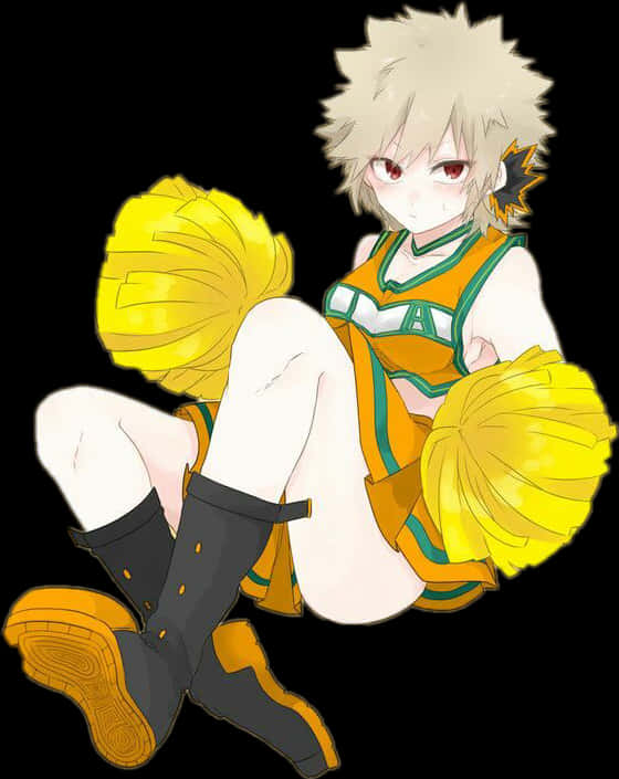 Bakugou Cheerleader Version Art