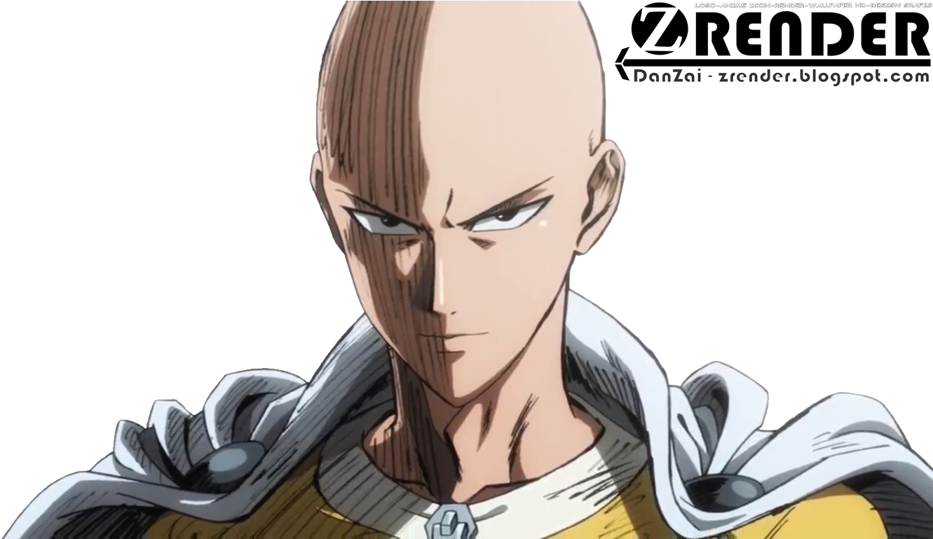 Bald Anime Hero Portrait