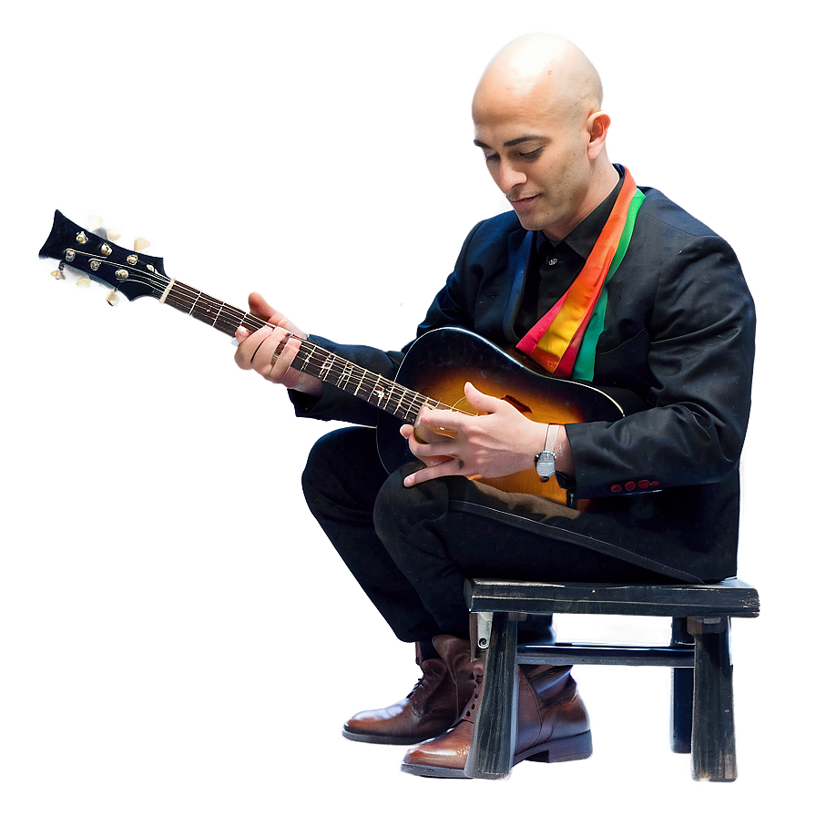 Bald Musician Performing Png Byh28