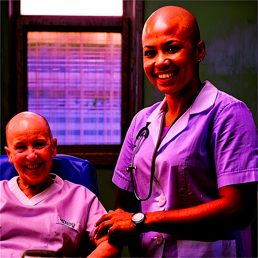 Bald Nurse Helping Png 76