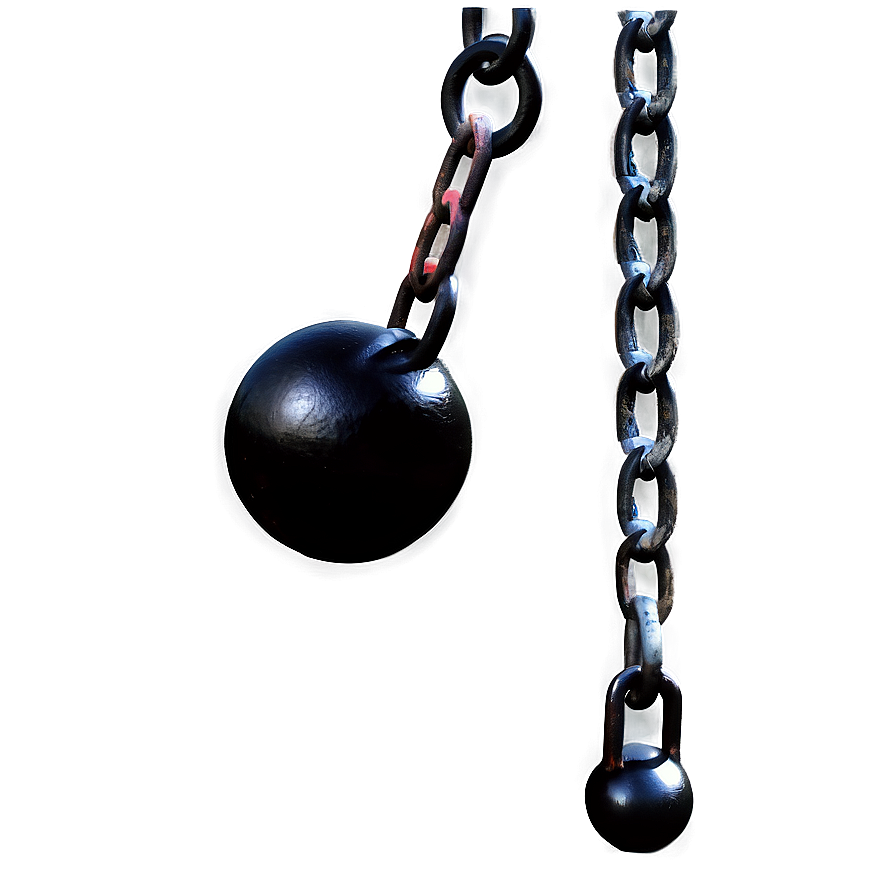 Ball And Chain Transparent Background Png 06282024