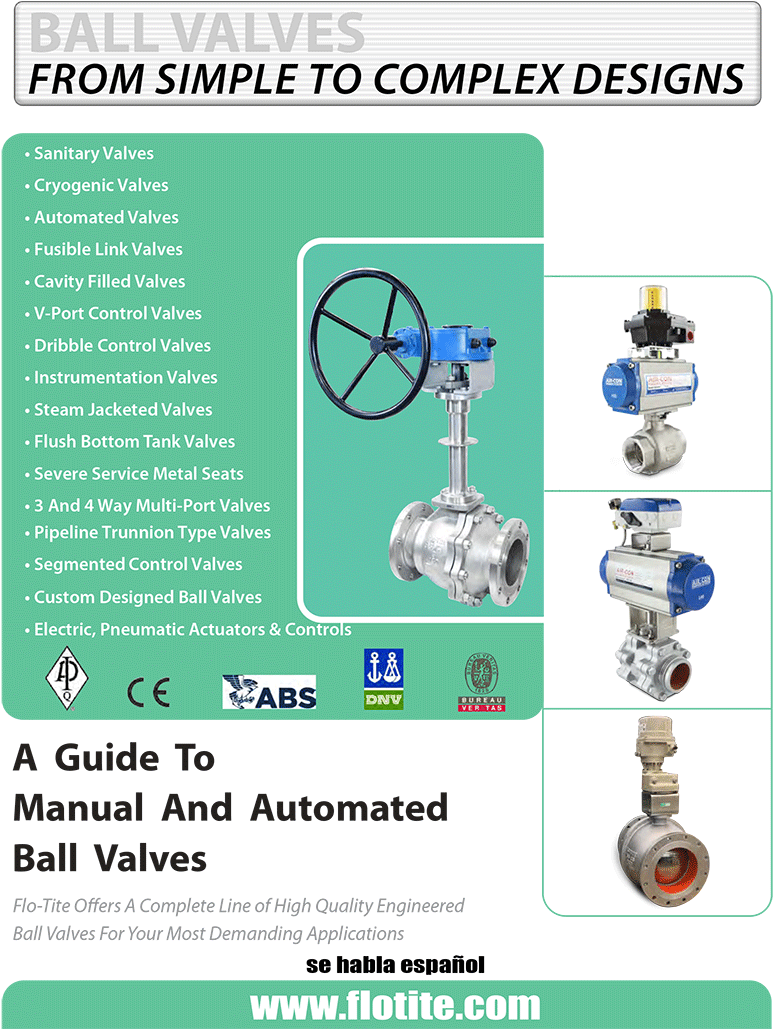 Ball Valves Product Guide Advertisement