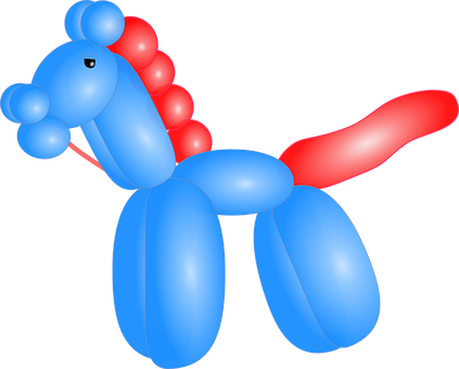 Balloon Art Horse Illustration