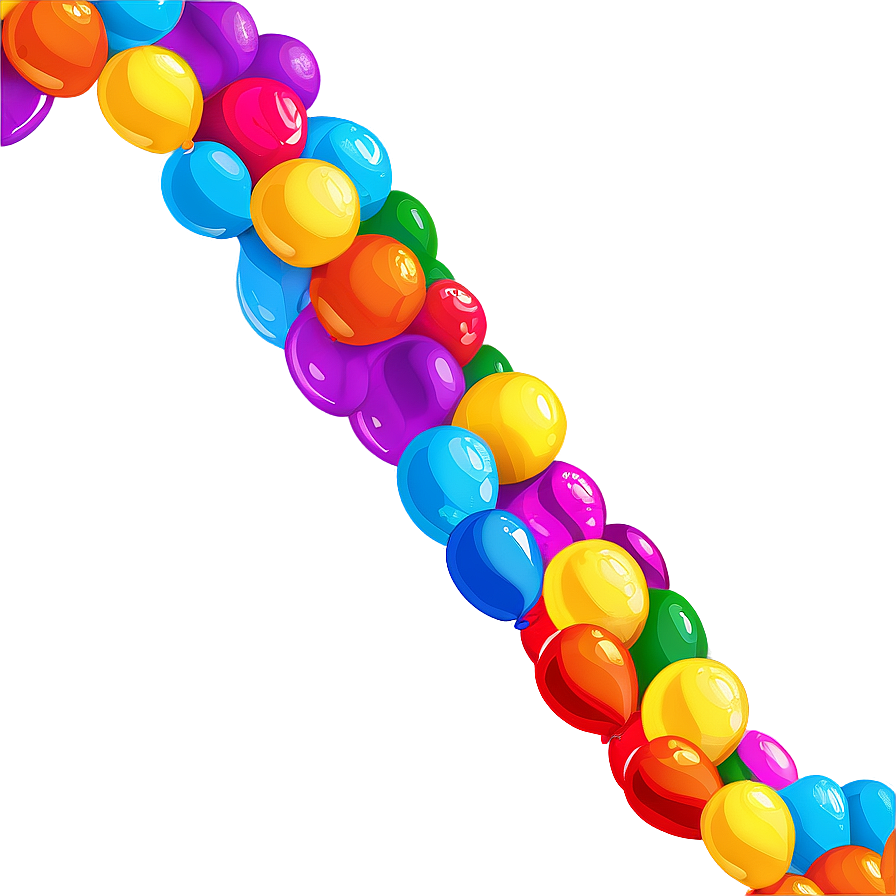 Balloon Garland For Festive Celebrations Png Qxj