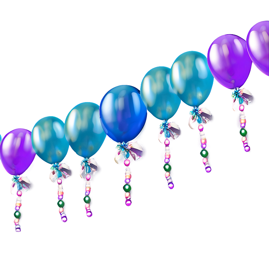 Balloon Garland For New Year's Eve Png 06282024